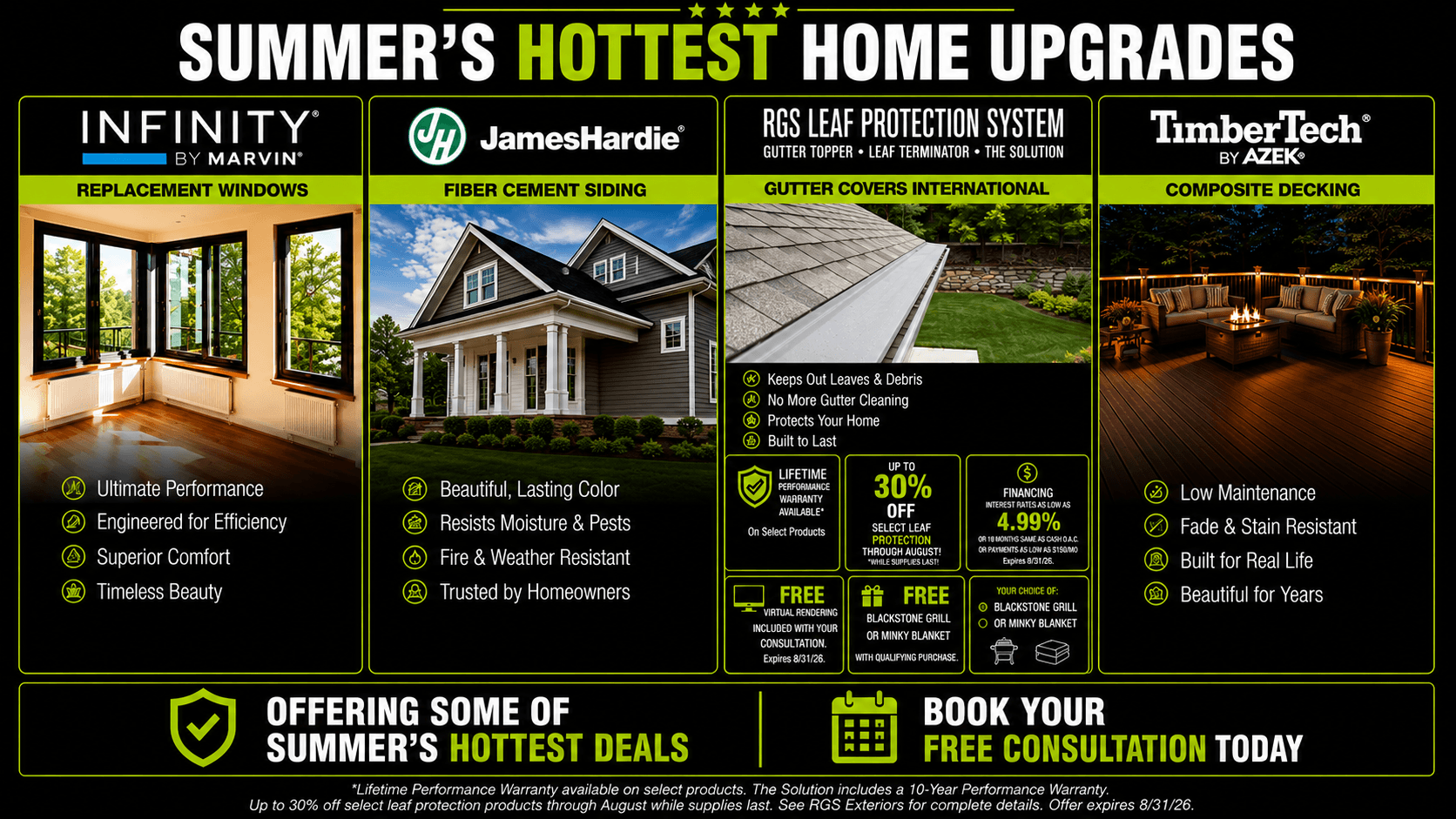 RGS Exteriors Summers Hottest Home Upgrades 4 panel